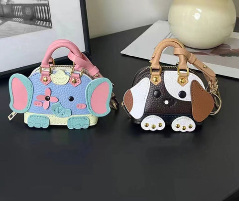 Cute puppy and elephant mini bag