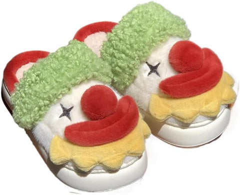 Clown Cotton Slippers Christmas Halloween Autumn Winter Indoor Home Cute Warm Clown Slippers