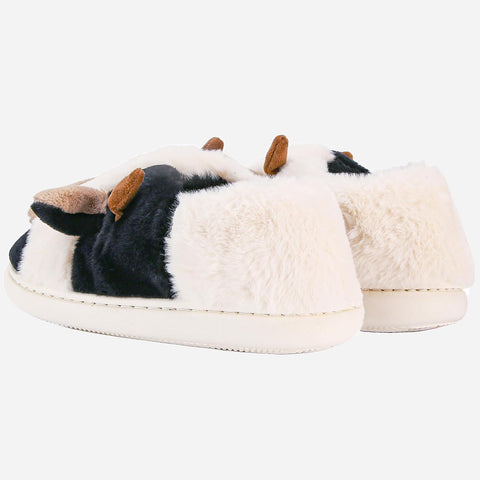 Cow Slippers for Women and Men, Fluffy Cute Cozy Cartoon Fuzzy Cow House Slipper Womens Milky Cows Animal Preppy Funny Kawaii Pillow Cloud Fall Winter Bedroom Home Shoes for Indoor and Outdoor