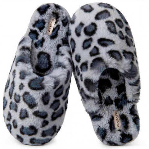 Women's Fuzzy Scuff Slippers Memory Foam Non-slip House Shoes | Indoor,faux fur,cute,lightweight,cozy,machine-washable,home,bedroom