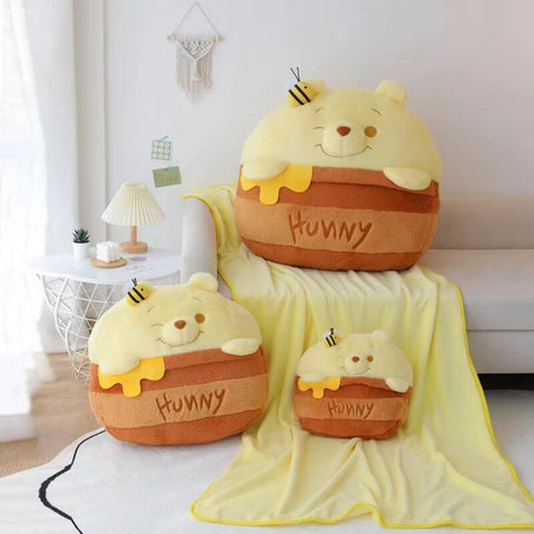 Winnie the Pooh Bee Jar Plush Pillow Cushion
