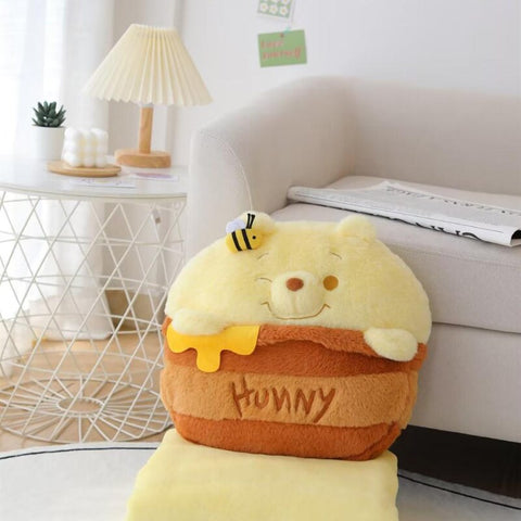 Winnie the Pooh Bee Jar Plush Pillow Cushion