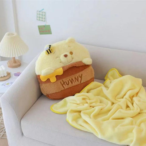 Winnie the Pooh Bee Jar Plush Pillow Cushion